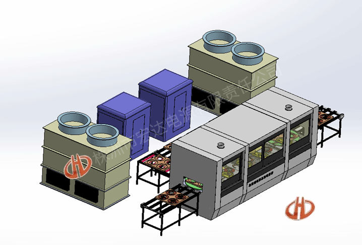 齒圈、軸承圈淬火生產(chǎn)線